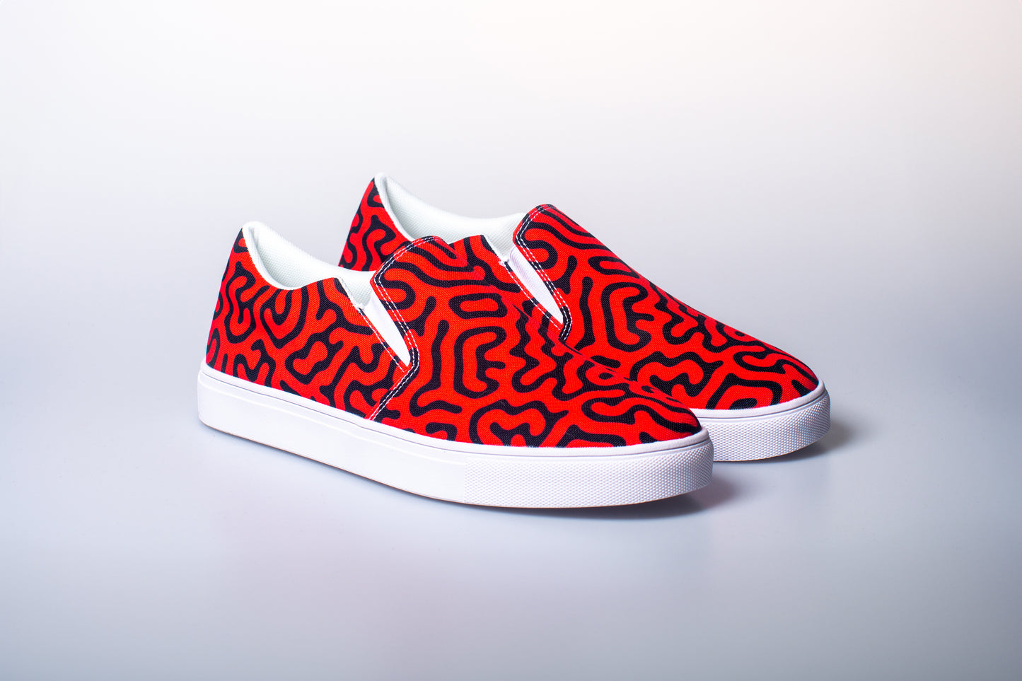 Red Vine Slip Ons