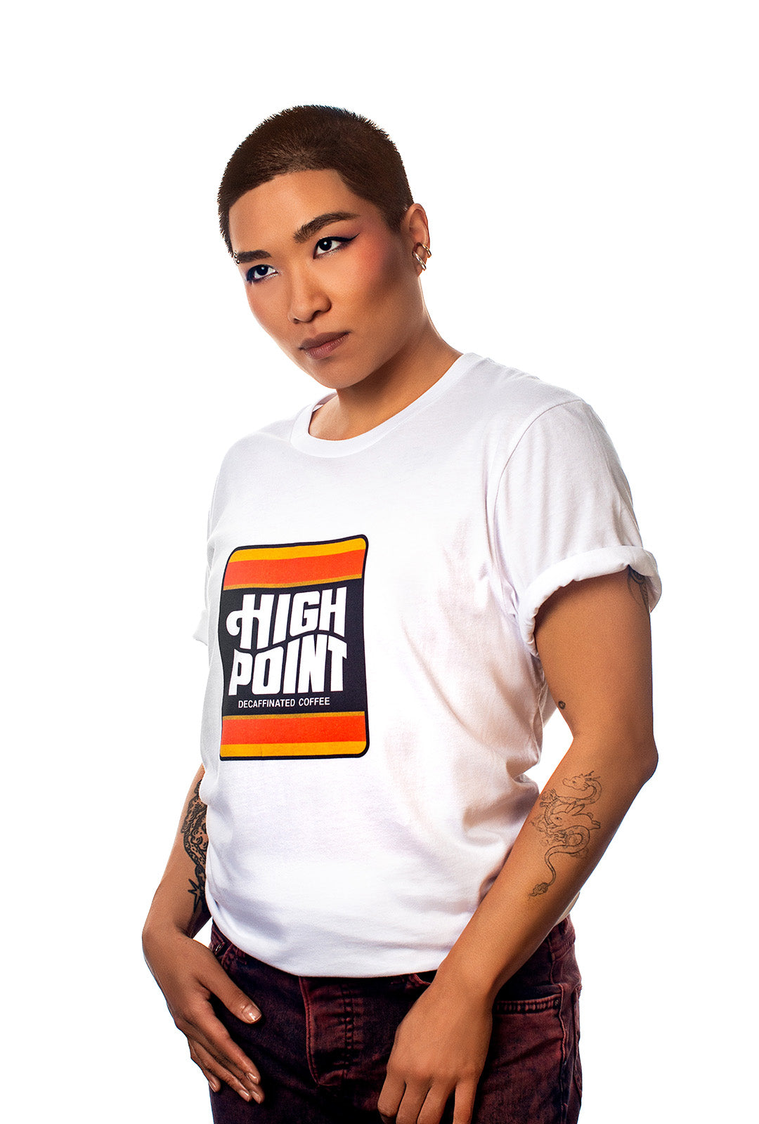 High Point T-Shirt, Graphic T-Shirt, Unisex, Female, Angle, Ade