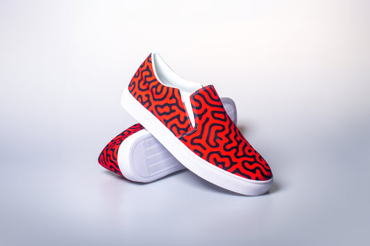 Red Vine Slip Ons